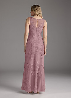 Azazie Whilhelmina Mother of the Bride Dresses Dusty Rose Mermaid Lace Chiffon Dress image8
