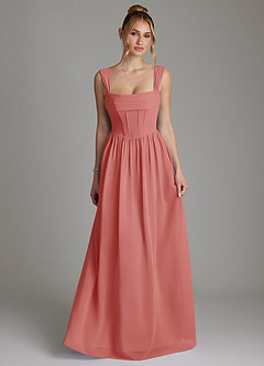 Azazie Caterina Kleider zum Anprobieren zu Hause A-Linie Korsett Chiffon Kleid Agave image4