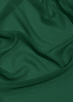 Azazie Debra Vestidos de damas de honor Vestido Verde Oscuro de Gasa de Línea A Convertible con con bolsillos image17
