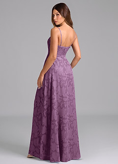Azazie Wren Bridesmaid Dresses Wisteria A-Line Strapless Floral Burnout Dress image4