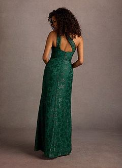 Georgina Emerald One Shoulder Maxi Dress image3