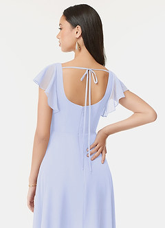Azazie Bondi Abiti da Damigella Abito A-Line in Chiffon con Volant Lavanda image3