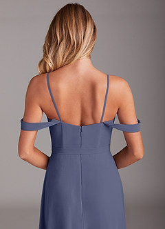 Azazie Aaron Bridesmaid Dresses Stormy A-Line Off the Shoulder Chiffon Convertible Dress image9