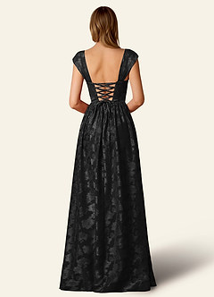 Briar Schwarz Plissiertes Maxi-Ballkleid image2