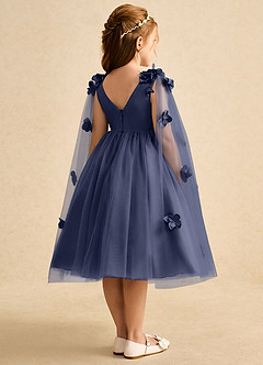 Azazie Staria Flower Girl Dresses Stormy Ball-Gown Ruched Tulle Dress image9