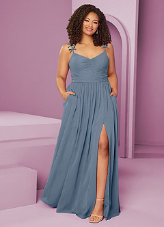 Barbie ♥ Azazie Bridesmaid Dresses Twilight A-Line Pleated Chiffon Dress image1