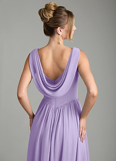 Azazie Novi Bridesmaid Dresses Lilac A-Line Pleated Chiffon Dress image2