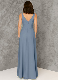 Azazie Kori Final Sale Twilight A-Line Pleated Chiffon Dress image2