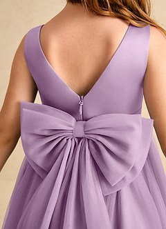Azazie Winnie Flower Girl Dresses Wisteria Ball-Gown Bow Tulle Dress image7