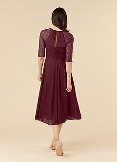 Azazie Gracelyn Abiti per la Madre della Sposa Abito A-Line in Pizzo Cabernet image2