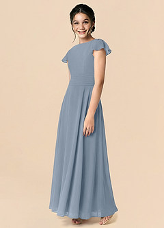 Azazie Payton Twilight A-Line Bow Chiffon Dress image4