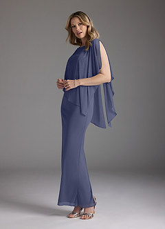 Azazie Aspyn Final Sale Stormy Sheath Beaded Mesh Dress image5