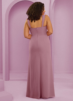Barbie ♥ Azazie Bridesmaid Dresses Vintage Mauve Mermaid Pleated Chiffon Dress image7