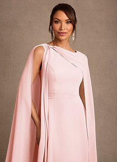 Azazie Liddie Mother of the Bride Dresses Blushing Pink A-Line Pleated Chiffon Dress image6