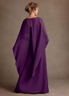 Azazie Marilla Abiti per la Madre della Sposa Abito A-Line in Chiffon Plissettato Uva image3