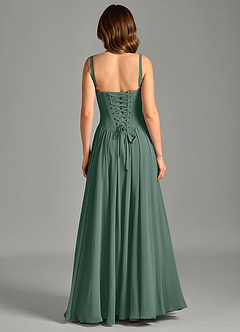 Azazie Evadina Suknie dla druhen Linia A Gorset Szyfon Do ziemi Sukienka image2