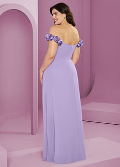 Barbie ♥ Azazie Bridesmaid Dresses Lilac A-Line Off the Shoulder Chiffon Convertible Dress image12