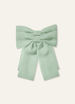 front Girls Chiffon Bow Hair Clip (Pack of 2)
