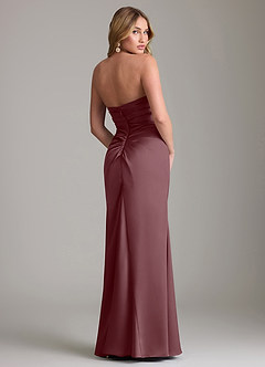 Azazie Lucille Vestidos de damas de honor Vestido de Sangrado de Satén Elástico de Corte Sirena Convertible con Sin tirantes image2