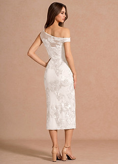 Melian Cloud White Midi Dress image2