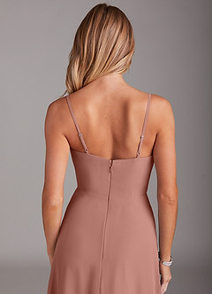 Azazie Breonna Bridesmaid Dresses Cedar Rose A-Line Sweetheart Neckline Chiffon Dress image6