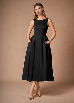 Casey Black Midi Dress image4