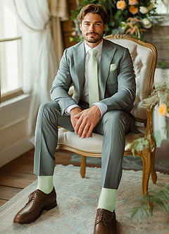 front Matching Skinny Tie & Socks Set