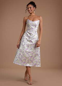 Abito Midi Lilla Argentato Scottie image4