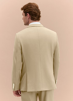 front James Champagne Structured Stretch Suit Jacket
