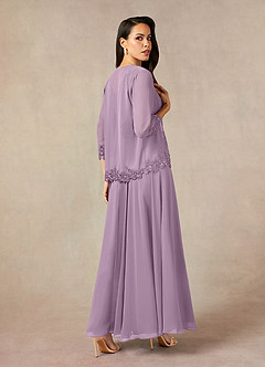 Azazie Devana Mother of the Bride Dresses Wisteria A-Line Sequins Chiffon Dress image2