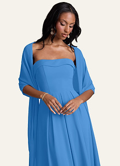 front Azazie Scialle In Chiffon In Colore Abbinato