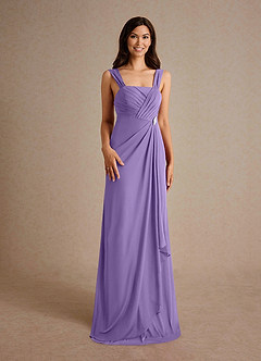 Azazie Clinton Mother of the Bride Dresses Tahiti A-Line Pleated Mesh Dress image7