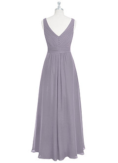Azazie Pierrette Bridesmaid Dresses Fog A-Line Pleated Chiffon Dress image44