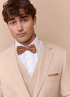 front Stretch Satin Bow Tie and Pocket Square Set