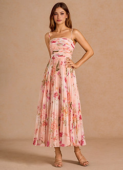 Celestine Abstract Bouquet Floral Midi Dress image6