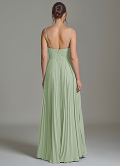 Azazie Catie 신부 들러리 드레스 A라인 스윗하트 네크라인 쉬폰 바닥 길이 드레스 image6