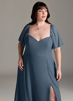 Azazie Chloe Bridesmaid Dresses Neptune A-Line Sweetheart Neckline Chiffon Dress image12