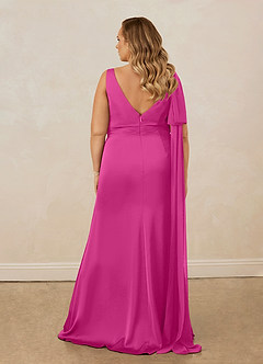 Christian Siriano Bridal for Azazie 1011 Robes de demoiselle d'honneur Robe Sirène en Satin extensible Arc Fuchsia image19