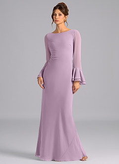Azazie Leone Bridesmaid Dresses Wisteria Mermaid Corset Chiffon Dress image1