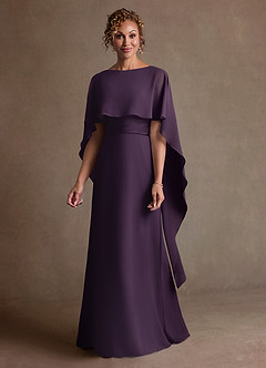 Azazie Marilla Suknie dla Matki Panny Młodej Linia A Pofałdowany Szyfon Długość podłogi Sukienka image4