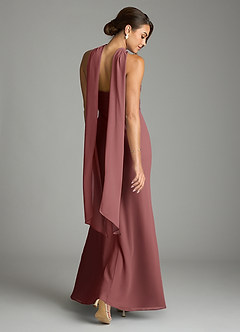 Azazie Saylor Abiti da Damigella Abito Sirena in Chiffon Senza Cinturino Ametista image9