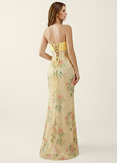 Serafina Lemon Sorbet Sequins Corset Mermaid Prom Dress image2