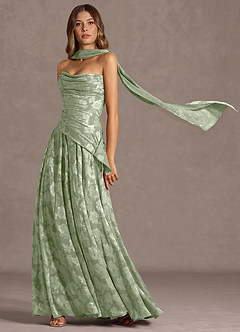 Gabriela Light Green Maxi Dress image4