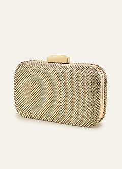 front Crystal Mesh Clutch