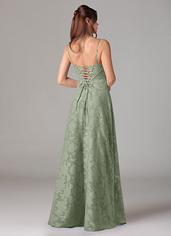 Azazie Valentine Bridesmaid Dresses Agave A-Line Sweetheart Neckline Floral Burnout Dress image5