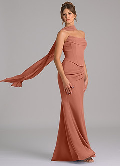 Azazie Sorrel Bridesmaid Dresses MAI TAI Mermaid Corset Chiffon Dress image3