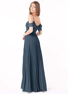 Azazie Lyney Bridesmaid Dresses Neptune A-Line Off the Shoulder Chiffon Dress image4