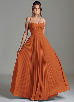 Azazie Catie Brautjungfernkleider Eine Linie Herzausschnitt Chiffon Kleid Kanel image3