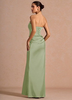 Robe Longue Vert Clair Grier image2