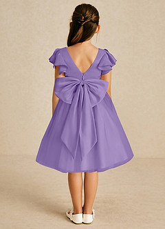 Azazie Kaeya Flower Girl Dresses Tahiti A-Line Bow Tulle Dress image1